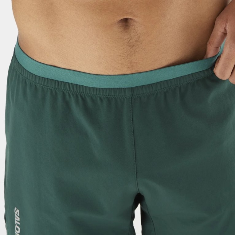 Calções Salomon Cross 5'' Masculino Verdes | PT R76982